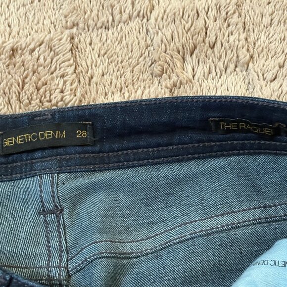 Genetic Denim The Raquel Mid-Rise Cigarette Skinny Jeans Dark Stretch 28 - Picture 8 of 9